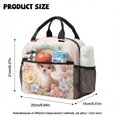 thumbnail image 5 of Kuiaobaty 4 Pcs Backpack and Lunch Box Set for Girls Multi Pockets Daypack with Water Bottle Holder Lightweight Backpack and Pencil Bags Set for School, Giraffe Flower Print, 5 of 7