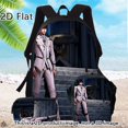 thumbnail image 1 of Divine Seal Throne Backpack Three- ce Set, Including Messenger Bag And Pencil Case, Large Capacity Shoulder Bag, Stylish And Lightweight, Travel Light, Lazy Backpack Trend, Adjustable Shoulder Strap, 1 of 5