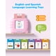 thumbnail image 2 of Tarjetas flash bilingües rosadas en español e inglés, juguetes de terapia del habla de bolsillo con 512 palabras, juguetes de aprendizaje de idiomas Montessori, juguetes para autismo, juguetes de cump, 2 of 5