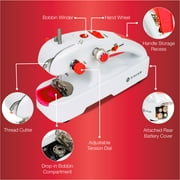 SINGER Stitch Quick Plus Cordless Handheld Portable Mending Machine for Sewing Repairs, Two Thread