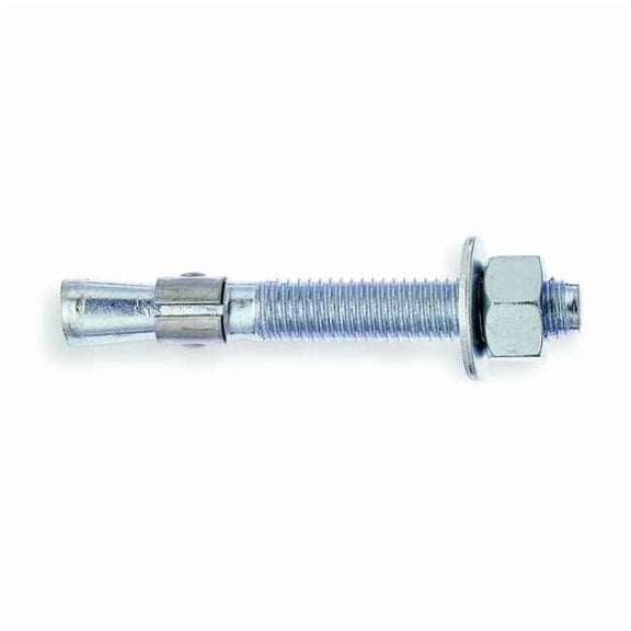 Trubolt Wedge Anchor, 1/2" Dia., 3-3/4" L, Carbon Steel Zinc Plated, 25 PK