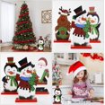 thumbnail image 4 of CPDD Décorations de Table de Noël Bois Signe de Table de Noël Signe Pingouin Plaque Rustique Décoratif Signe de Noël Vacances Autoportant Décor de Table, 4 of 6