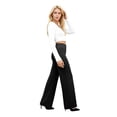 thumbnail image 6 of Womens Dress Pants Stretchy Work Pants Business Casual Slacks with Pockets Pull On Office Trousers Black XL, 6 of 6