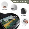 thumbnail image 3 of Universal Car Trunk Mat 29"x39", Nature Scenery Waterproof Cargo Liner, Non-Slip Durability Cargo Mat, Farmhouse Country House Trees River Sky All Weather Rear Trunk Protector for Car SUV, 3 of 9