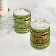 thumbnail image 2 of Yayeee 2 Pack Qtip Holder Bathroom Cotton Swab Canister with Lid Clear Dispenser Set, Black Martini, 2 of 6