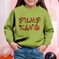 thumbnail image 2 of Ccpelsie Kids Sweatshirt Fashion Printed Crew-Neck Casual Fall Winter Pullover for Toddler Boys(Green,6Y), 2 of 4