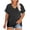 Gray, variant on Qiopertar Plus Size V-Neck Short Sleeve T-Shirts for Women Casual Oversized Tees Summer Basic Solid Color Loose Fit Comfy Tops, White 5XL