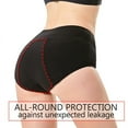 thumbnail image 3 of SUCS Women Menstrual Panties 4-Layer Leakproof Underwear Heavy Absorbency Breathable Cotton Girls Solid Classic Period Briefs, 3 of 6