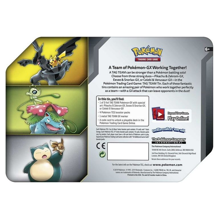 POKEMON 2019 TAG TEAM TIN- SUN AND MOON SERIES- EEVEE AND