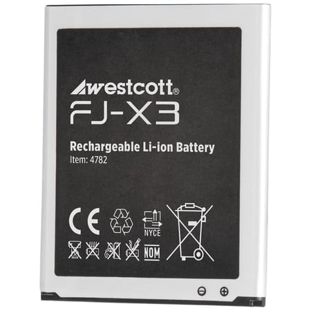 Westcott 11Wh 3.8V 1500mAh DC Lithium-Ion Battery for FJ-X3 Flash Trigger Black