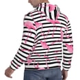 thumbnail image 6 of Sikiie Flamingos Men's Hoodie, Essentials Hoodie, Sweatshirt, Pullover Hooded Sweatshirt for Men-Medium, 6 of 7