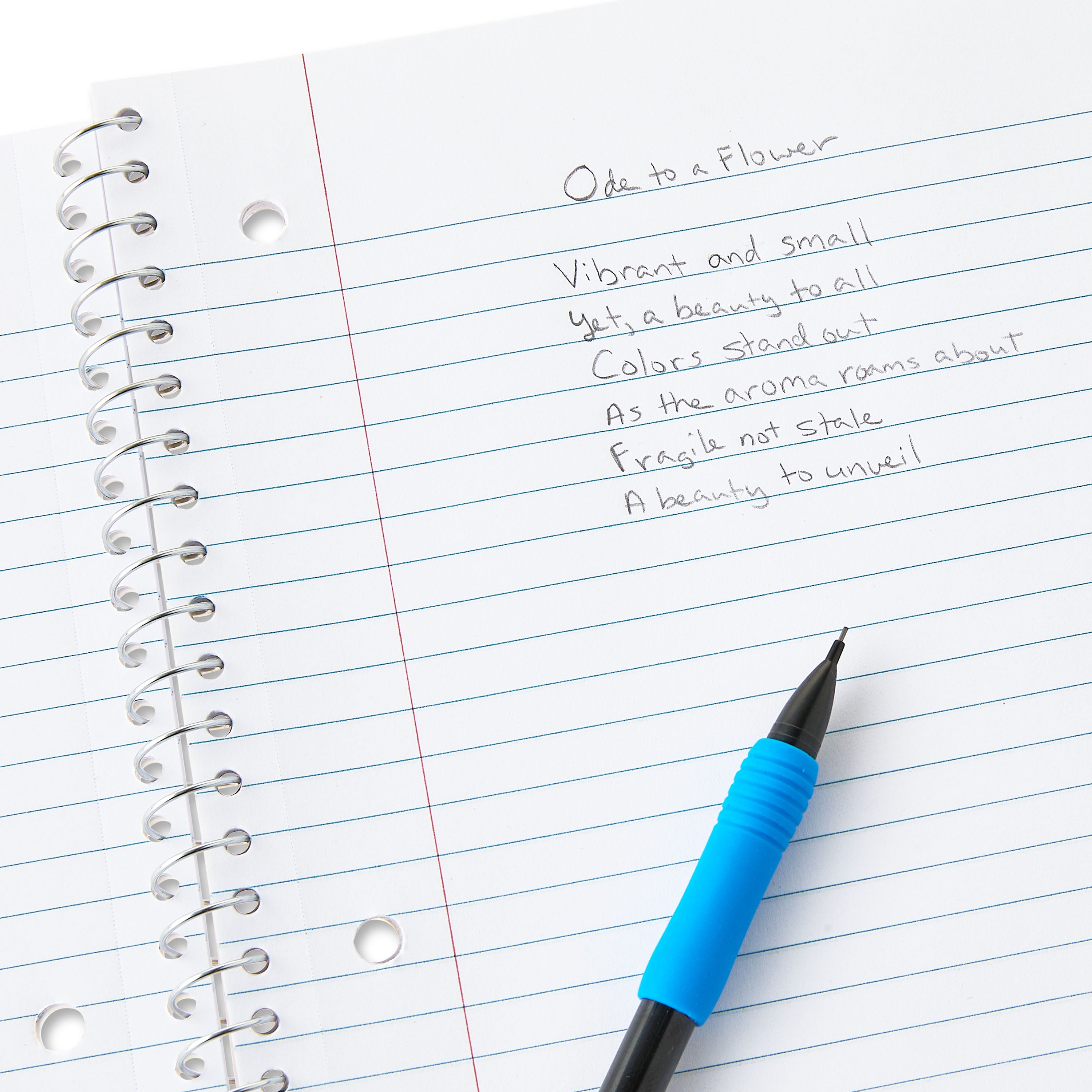 Pen+Gear College Ruled 1-Subject Notebook, 8" x 10.5", Red, 70 Sheets