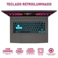 thumbnail image 4 of Laptop Gamer MSI THIN 15 B13VE NVIDIA GeForce RTX 4050 Intel Core i5 13420H 16GB RAM 512GB SSD 15.6" Windows 11 Home Teclado en Español + Mochila gris, 4 of 5