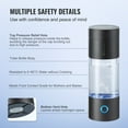 thumbnail image 5 of HCY Hydrogen Water Bottle Generator, 230 ml / 8.1 oz Capacity Portable Hydrogen Water Maker, SPE Technology Hydrogen Rich Water Ionizer Machine with Nasal Inhalation Tube and Self-Cleaning, 5 of 7
