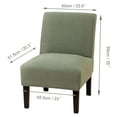 thumbnail image 6 of CJC Armless Accent Chair Covers Stretch Couch Slipcovers Removable Furniture Protector Covers for Home Hotel, Light Green, 6 of 7