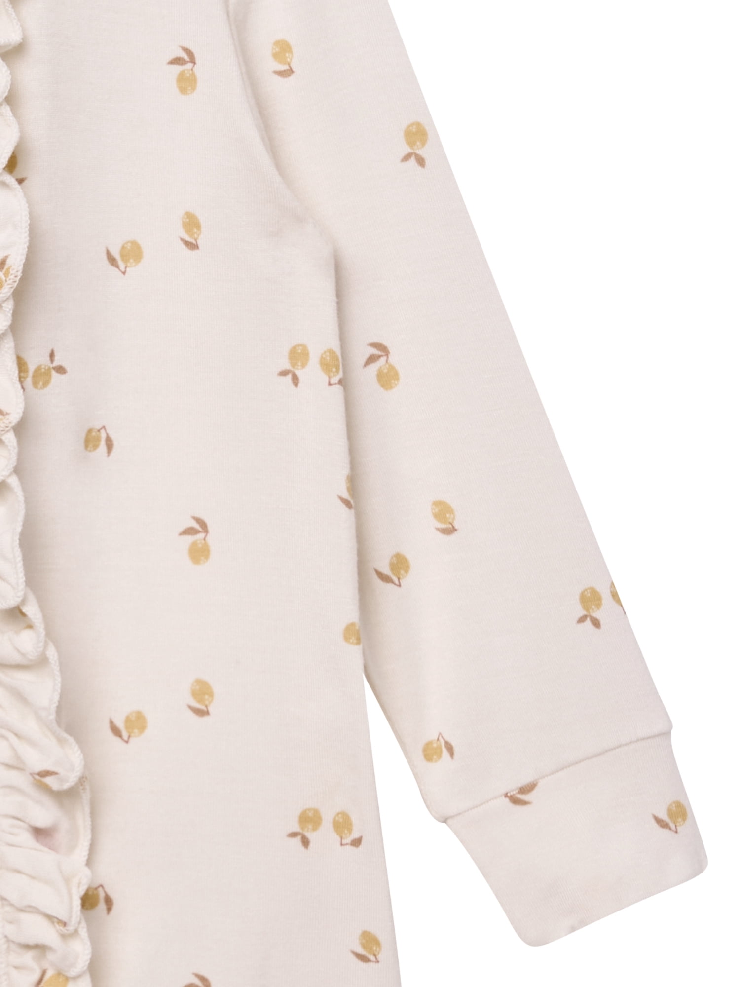 Modern Moments by Gerber Baby Neutral Super Soft Viscose Ruffled Coverall, Sizes Newborn - 12 Months