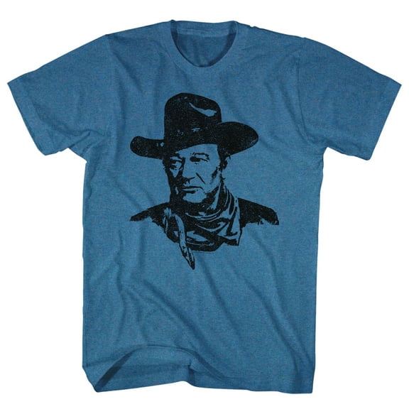 John Wayne The Duke Pacific Blue Heather Adult T-Shirt