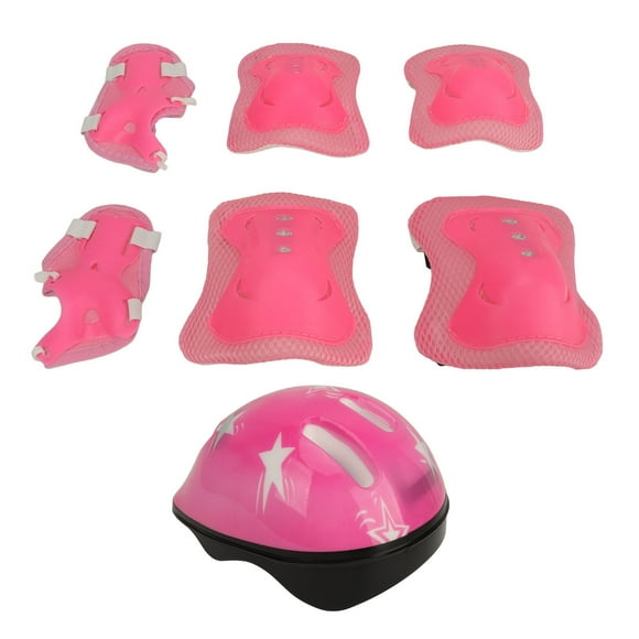 Kids Protective Gear Set With Helmet, Riding Protective Gear For Age 5 To 14, Skateboarding Helmets With Adjustable Knee Pads Elbow Pads Wrist Guards