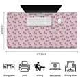 thumbnail image 5 of Long Mouse Pads for Desk,Pink Cartoon Unicorn Pattern Desk Mats on Top Of Desks, Desk Mouse Pad Extra Large with 3mm Non-Slip Base and Stitched Edge for Gaming,Office,Work,Home 47.3"x23.6", 5 of 6