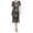 Black, variant on ANINEO Plus Size Vintage Dresses Fringed Personality Sequin Beaded Tassels Hem Flapper Dress For Women Costume