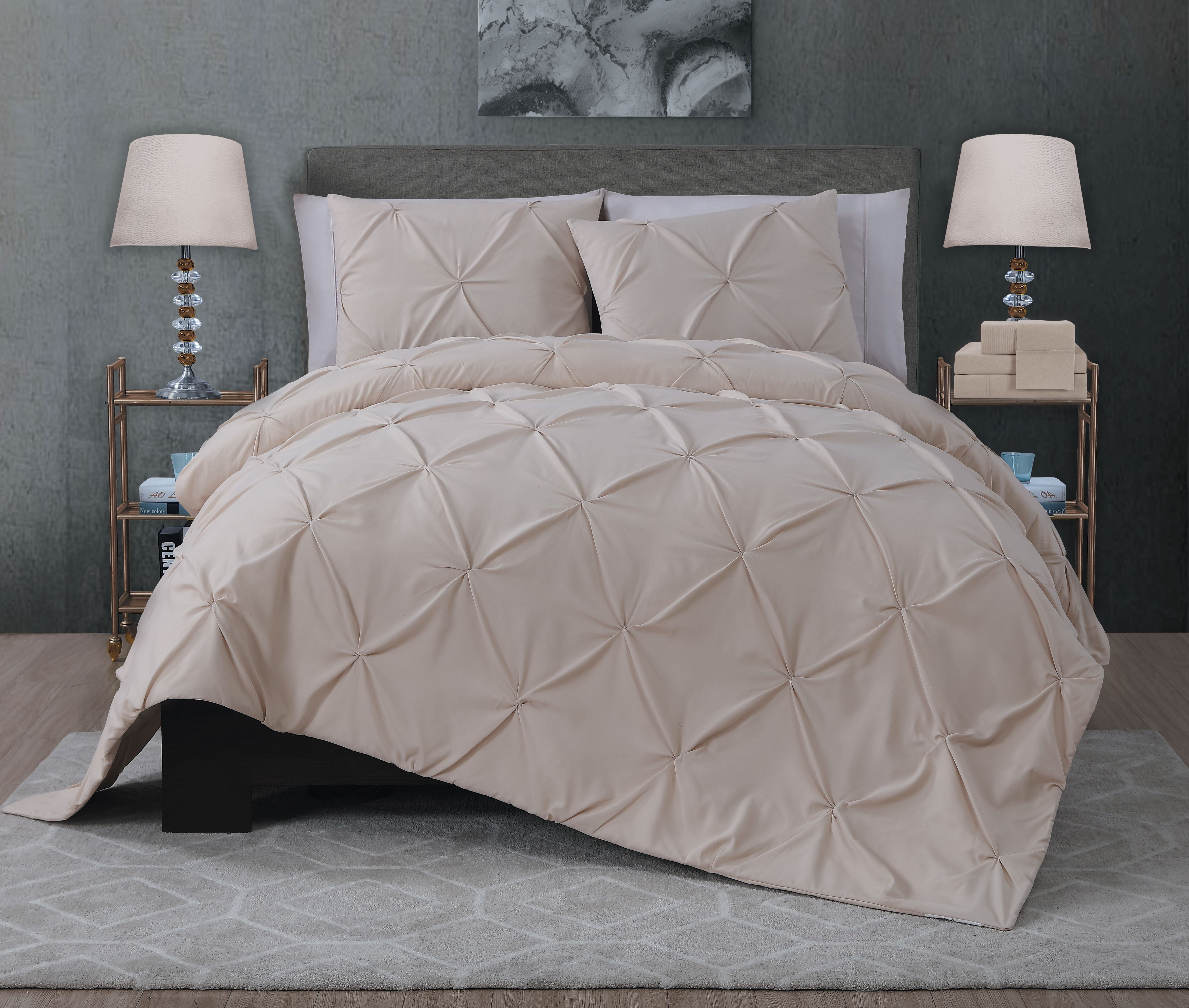 Ella 7pc Quilt Set King Taupe