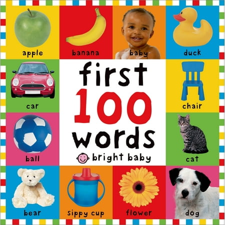 First Words Childrens Board Books - Bright Baby First 100 Words (Board Book)