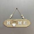 thumbnail image 1 of Wooden Home Word Door Sign Rustic Style Hanging Plaque For Front Door Farmhouse Style Wall Hanging Decoration Wooden Plaque, 1 of 3