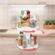 thumbnail image 5 of Yuarrent 2-Tier Multifunctional Storage Rack Holder 360-degree Spice Cabinet Organizer Turntable Bathroom Cosmetic Office Room Almacenamiento y organización del hogar Yuarrent HA034883-00, 5 of 6
