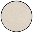 thumbnail image 2 of Safavieh Natural Fiber Kentigern Solid Area Rug, Marble/Black, 3' x 3' Round, 2 of 13