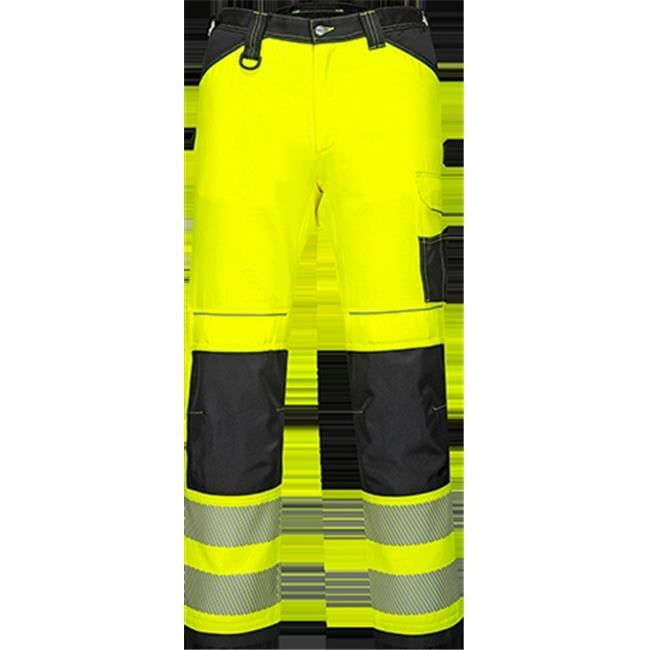 PW3 HiVis Work Trousers, Yellow & Black UK34 EU50 F