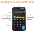 thumbnail image 3 of Uxcell Small Pocket Calculator Home Office Handheld Calculators 8 Digit Display Black 2 Pack, 3 of 6