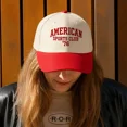 thumbnail image 3 of American Sports Club ’76 Hat, Classic Embroidered Trucker Cap, Adjustable Snapback Baseball Hat for Everyday Wear, Perfect for Sports Fans, Retro Lovers and Casual Outfits, 3 of 5