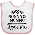 thumbnail image 3 of Inktastic Nonna and Nonno Love Me Boys or Girls Baby Bib, 3 of 4