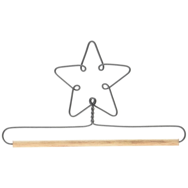 Ackfeld Percha decorativa para manualidades con forma de estrella de 6 pulgadas, 6 pulgadas