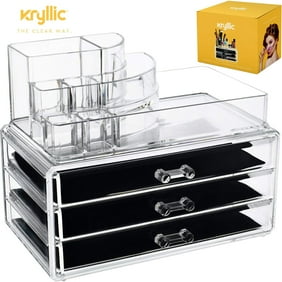 Clear Makeup Organizer Acrylic Drawer Make Up Storage Lipstick