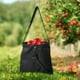 thumbnail image 1 of Bolsa para recoger frutas, bolsa para recolección de frutas para exteriores, lavable a mano y en el brazo, con hebilla de liberación rápida, delantal Negro, 1 of 8