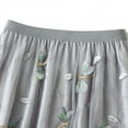 thumbnail image 2 of Lu's Chic Women's Tulle Skirt Midi Tutu Skirts High Waisted Printed Elastic Waist A-line Tea-length Mesh Pleated Formal Prom Party Calf Length Grey One Size, 2 of 5
