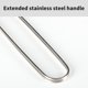 thumbnail image 5 of Cesta de malla gruesa de acero inoxidable para parrilla de barbacoa | Pinza vertical para parrilla de pescado y verduras | Herramienta resistente para asar carne y mariscos | 39 x 24 cm, 5 of 6