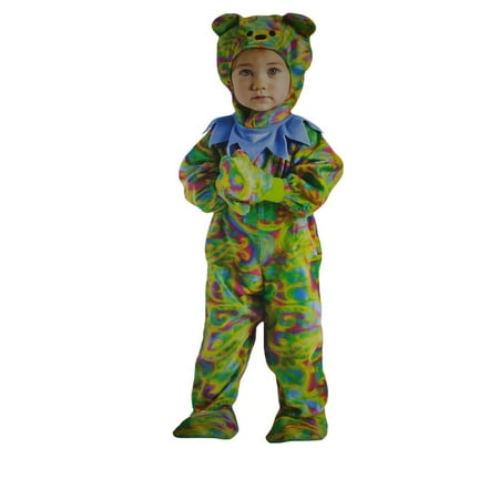 cute infant tie dye teddy bear dancing jumpsuit toddler sized halloween costume