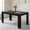 Black, variant on Demi Bonn 63" Modern Dining Kitchen Table for 6 People, Rectangular Dining Table Furniture for Kitchen, Dining Room, Dinette, Breakfast Nook, Black