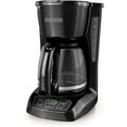 thumbnail image 1 of BLACK+DECKER CM1105BC Black Cafetière Programmable 12 Tasses, 1 of 7