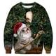 thumbnail image 4 of Suéter navideño feo unisex para hombre y mujer 2019 para vacaciones, suéter divertido de Papá Noel y gato, ropa de otoño e invierno para Navidad, 4 of 4