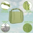 thumbnail image 3 of Green Travel Makeup Bag for Women Organizer Portable Travel Cosmetic Bag Hanging Cosmetic Travel Bag for Women Make Up Bag Travelling Set, 3 of 5