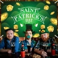 thumbnail image 3 of MXTPOV St.Patrick's Day Banner, Lucky Green Shamrock Leprechaun Backdrop for Garden Party Home Decor, St Patricks Day Decorations, Welcome Decor Flag Yard Signs, 3 of 4