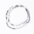 thumbnail image 2 of Cuboid Non-Magnetic Synthetic Hematite Beads Strands Platinum Plated 9x3x3mm Hole: 1mm about 45pcs/strand 15.7 inch, 2 of 2