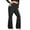 Black, variant on Women's Casual Slim-Fit High-Waisted Pants Solid-Color Yoga Pants with Pockets for Workouts and Everyday Comfort,Black,3XL