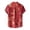 Red, variant on Men Printed Stand-up Short-Sleeved Spring Shirts for Casual Daily Wear Blue M