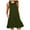 Army Green, variant on Kureaily Women's Cuffless Baggy Dress Short Sleeves Midi Dress Business Dresses for Women