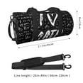 thumbnail image 4 of Gaeub I love Math Lightweight Travel Cylinder Bag Gym Tote Bag Sports Training Duffle Bag with Pockets and Straps, 4 of 8