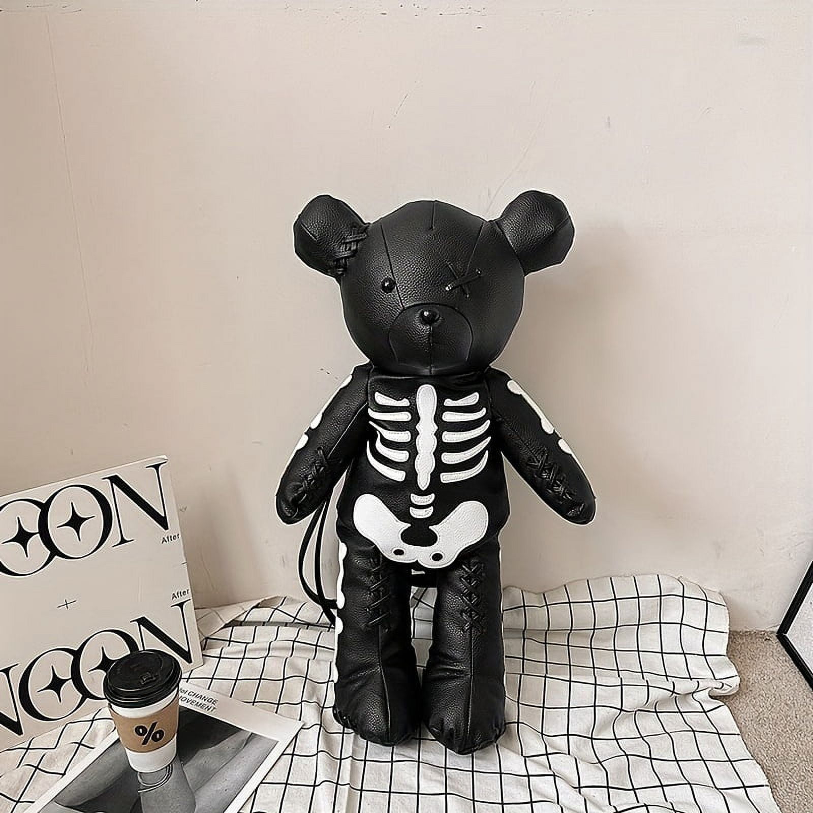 Cute faux leather bear backpack Personalized Bear Backpack: Faux Leather Toddler Bag, Custom  main image 3